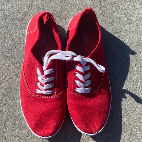 Charlotte Russe Red Sneakers - Picture 2 of 5